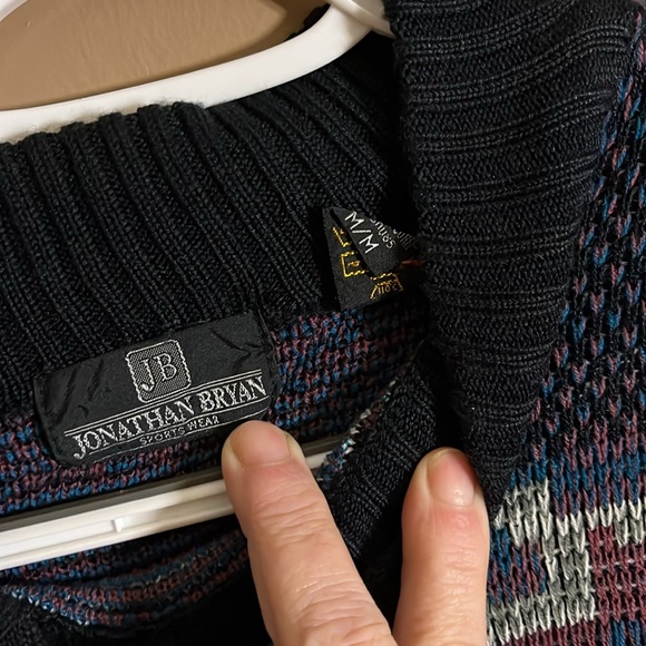 90’s circa sweater squares Aztec - Picture 4 of 5